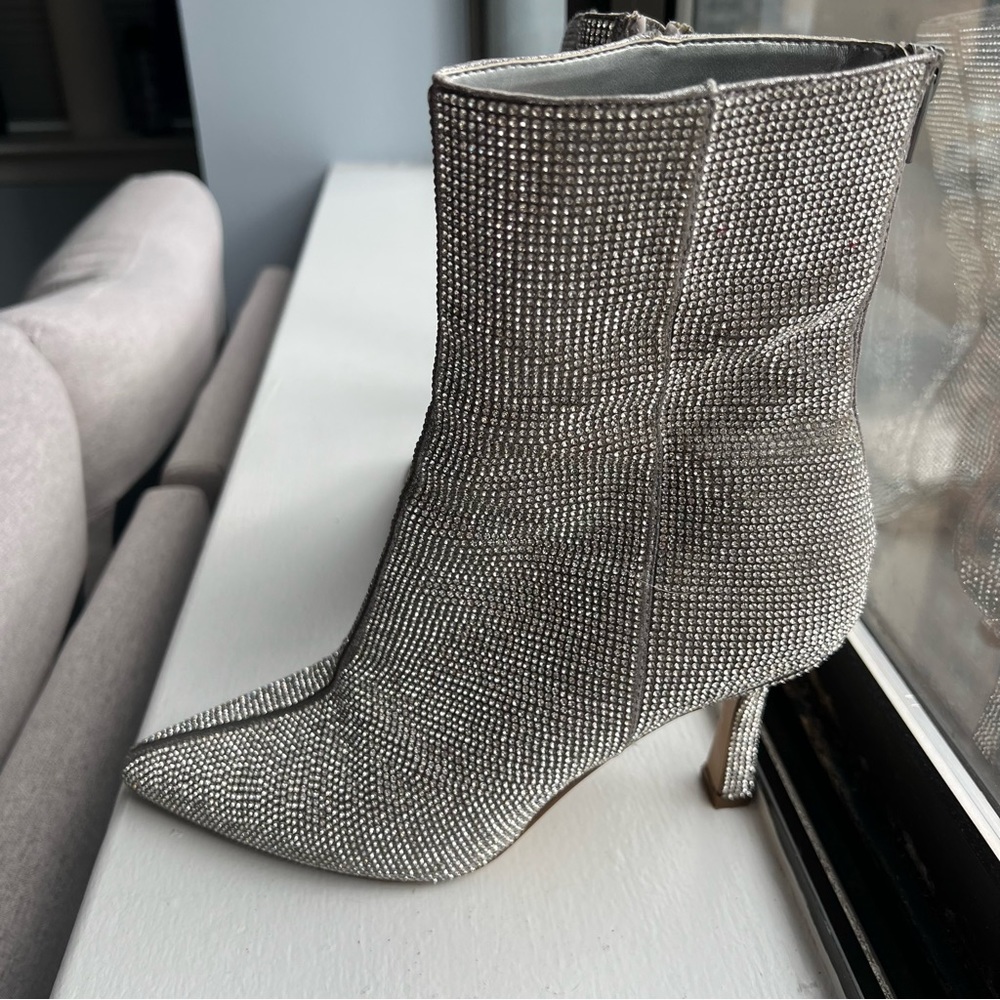 Aqua Rhinestone Booties - Picture 5 of 9